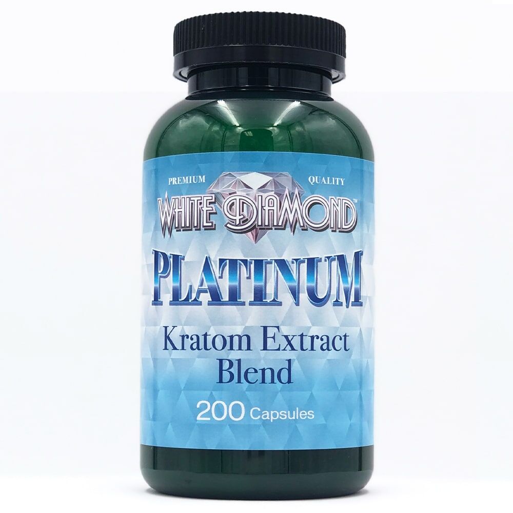 White Diamond Platinum Kratom Capsules | Image 1 | White Diamond Platinum Kratom Capsules