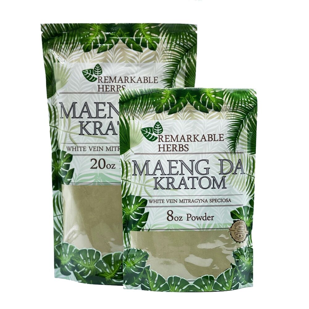 Remarkable Herbs White Vein Maeng Da Kratom Powder | Image 1 | Remarkable Herbs White Vein Maeng Da Kratom Powder