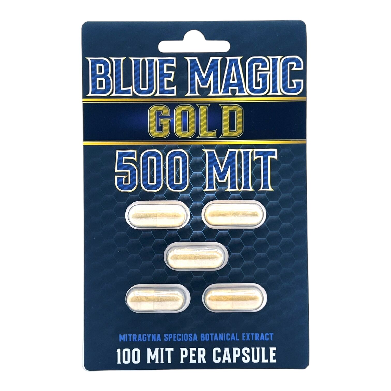 Blue Magic Gold Kratom Extract Capsules | Image 1 | Blue Magic Gold Kratom Extract Capsules