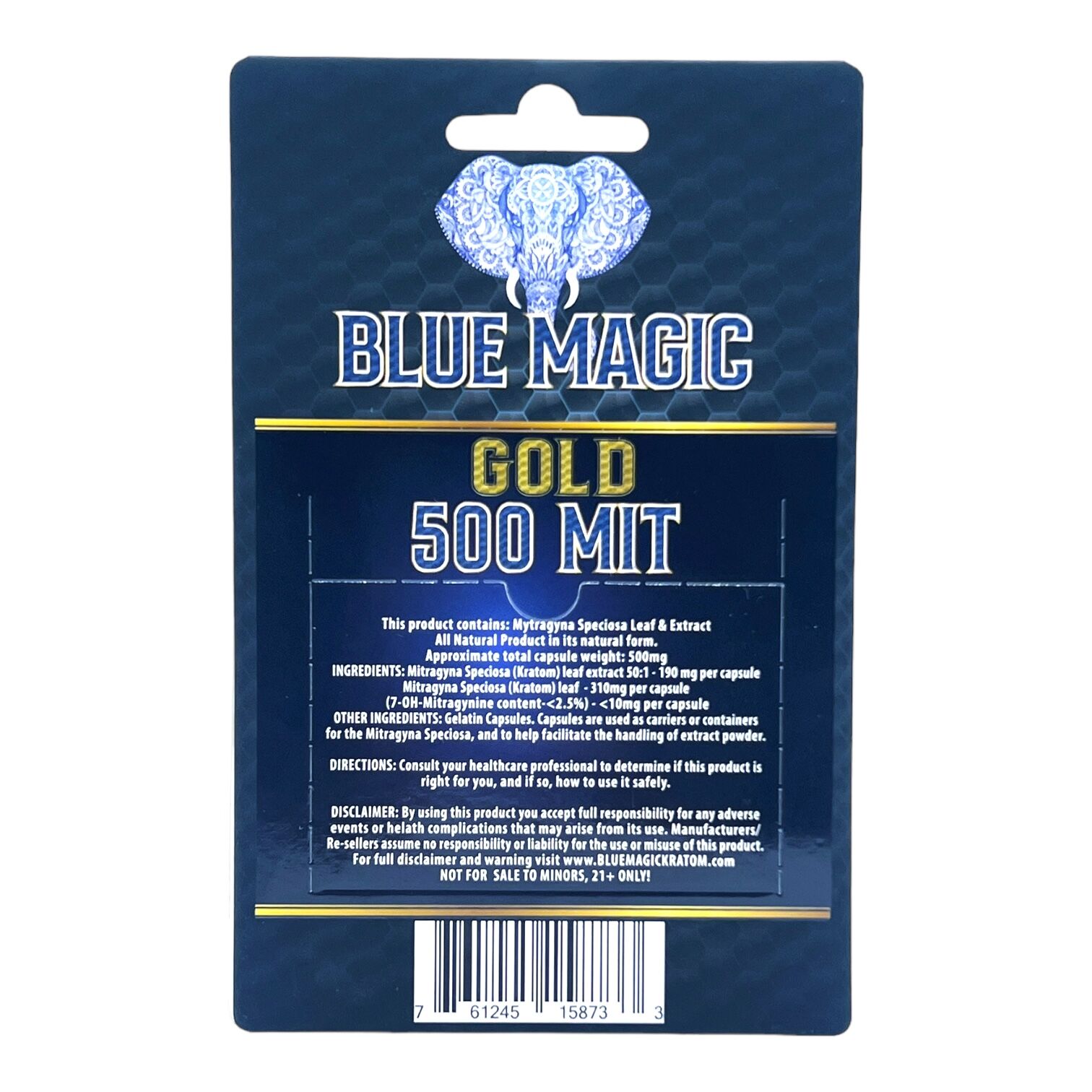 Blue Magic Gold Kratom Extract Capsules | Image 2 | Blue Magic Gold Kratom Extract Capsules