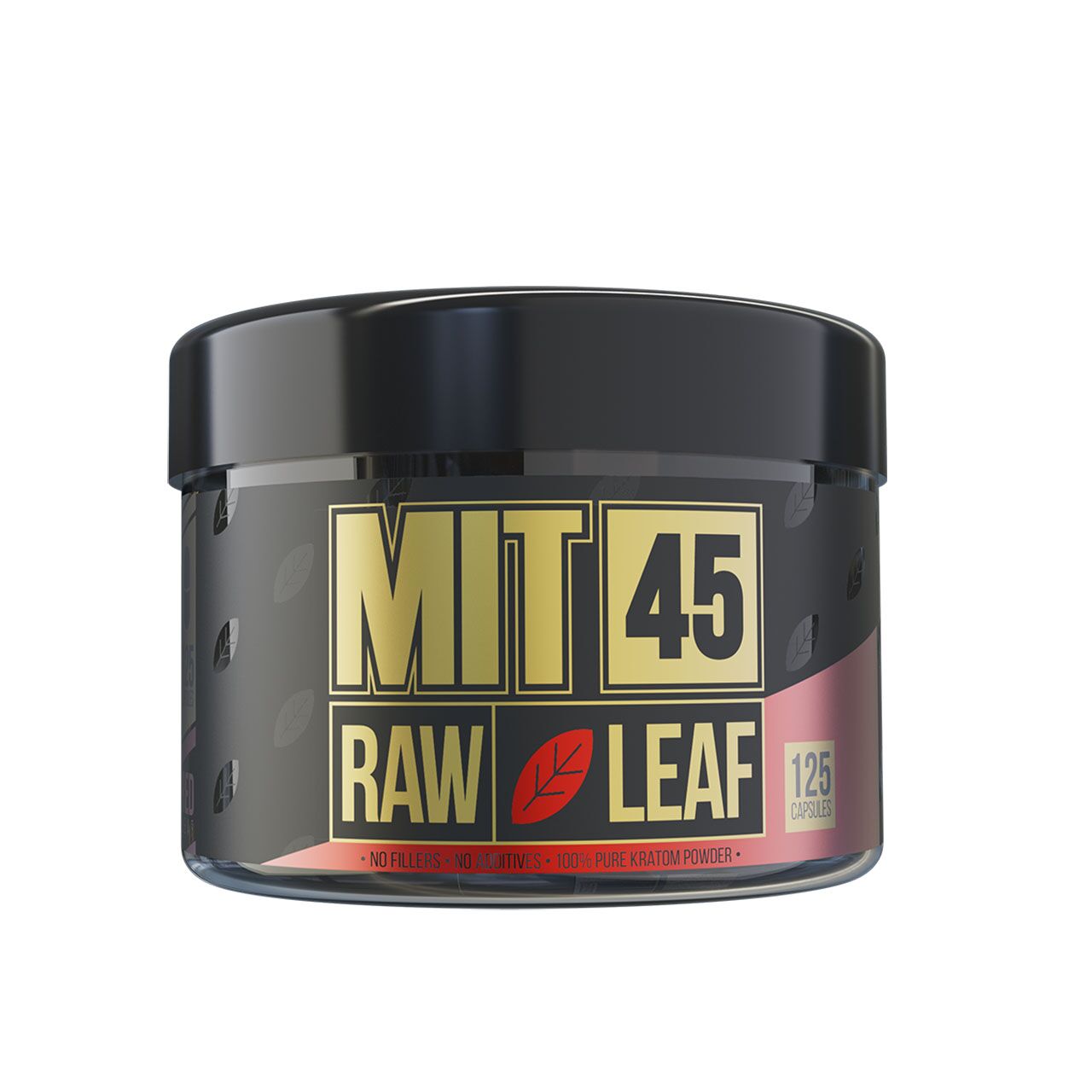 MIT 45 Raw Red Leaf Kratom Capsules | Image 1 | MIT 45 Raw Red Leaf Kratom Capsules