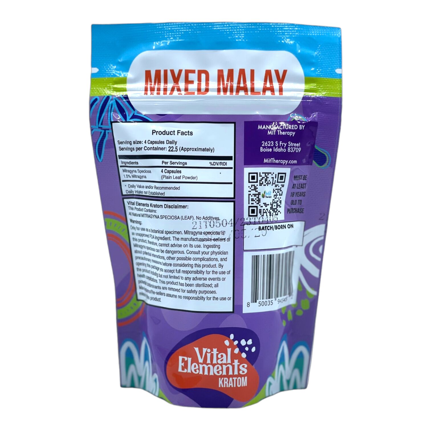 Mit Therapy 250G Kratom Powder, Mixed Malay | Image 2 | Mit Therapy 250G Kratom Powder, Mixed Malay
