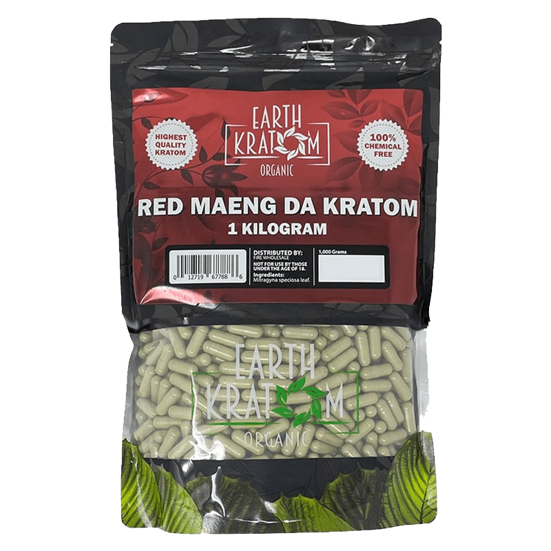 Earth Kratom Red Maeng Da Kratom Capsule | Image 4 | Earth Kratom Red Maeng Da Kratom Capsule