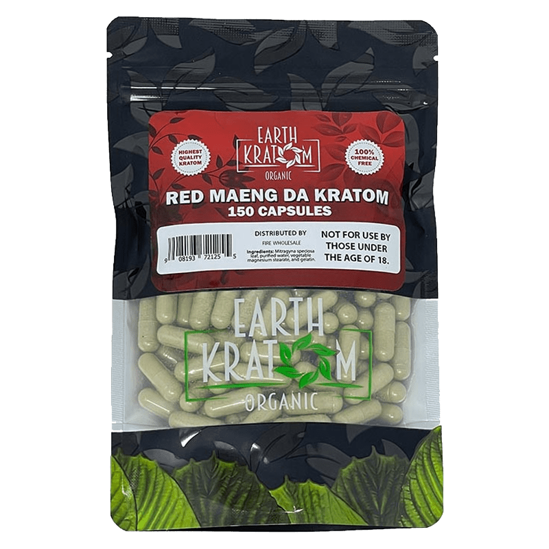 Earth Kratom Red Maeng Da Kratom Capsule | Image 2 | Earth Kratom Red Maeng Da Kratom Capsule