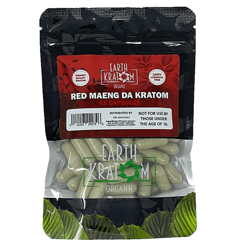 Earth Kratom Red Maeng Da Kratom Capsule | Image 1 | Earth Kratom Red Maeng Da Kratom Capsule