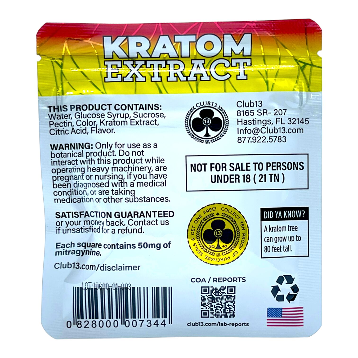 Club 13 Variety Pack Extract Kratom Gummies | Image 2 | Club 13 Variety Pack Extract Kratom Gummies