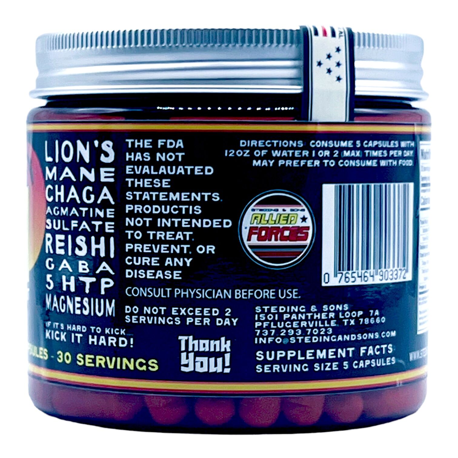 Steding & Sons 1836 Kratom Allied Forces Jumpkicker | Image 5 | Steding & Sons 1836 Kratom Allied Forces Jumpkicker