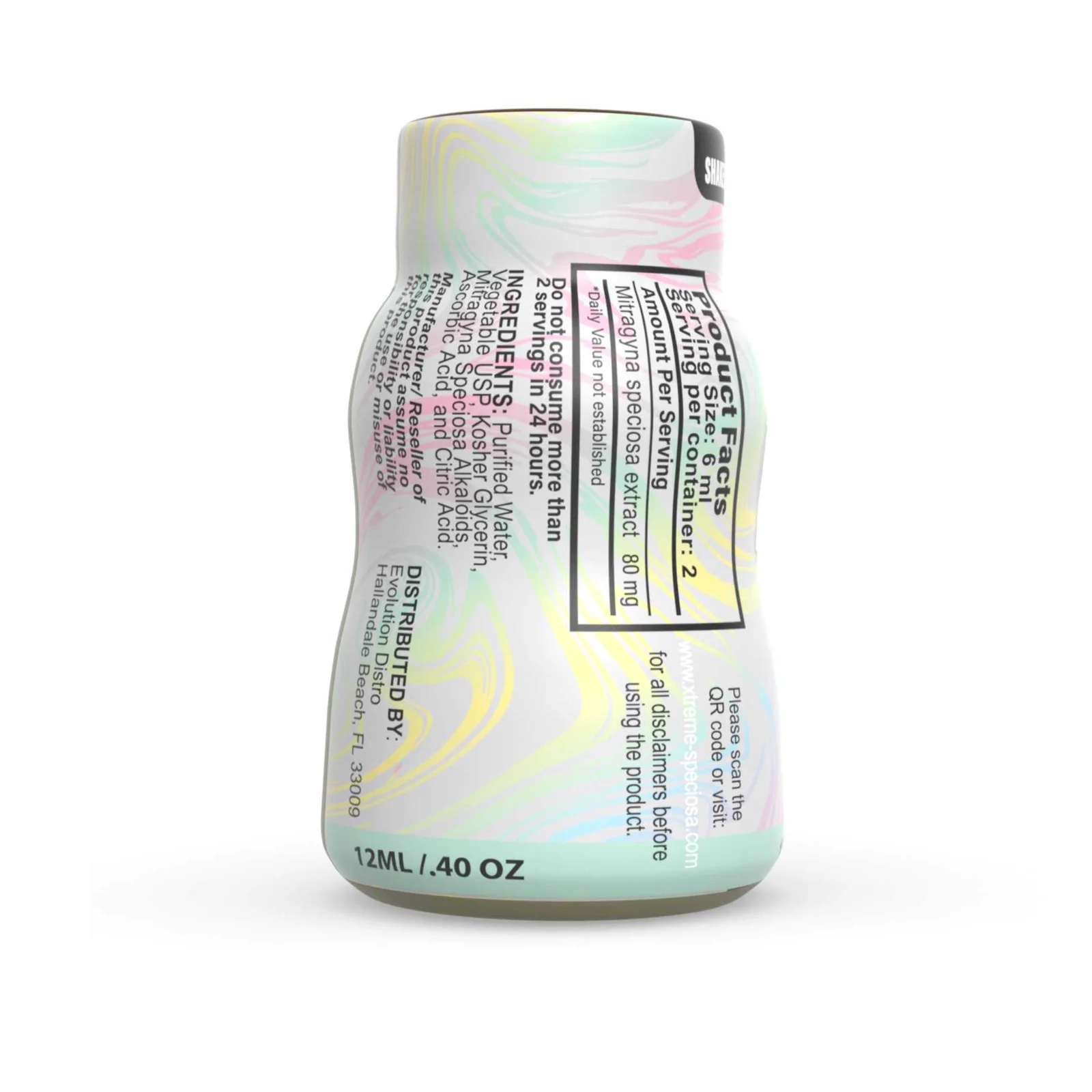 Xtreme Speciosa Nano Kratom Shot, 160mg, 12mL | Image 2 | Xtreme Speciosa Nano Kratom Shot, 160mg, 12mL