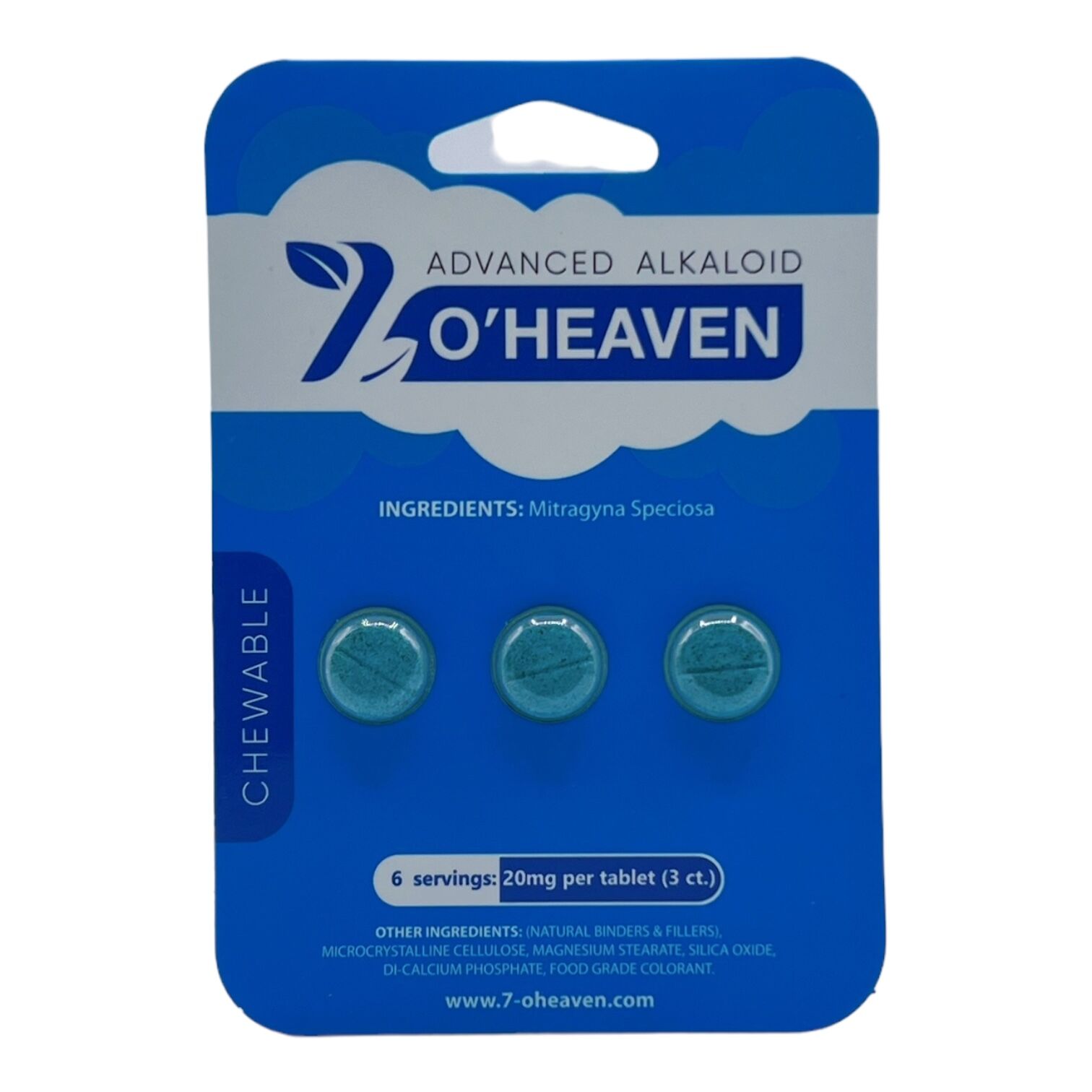 7 O'Heaven Kratom Tablets 20mg | Image 2 | 7 O’Heaven Kratom Tablets 20mg