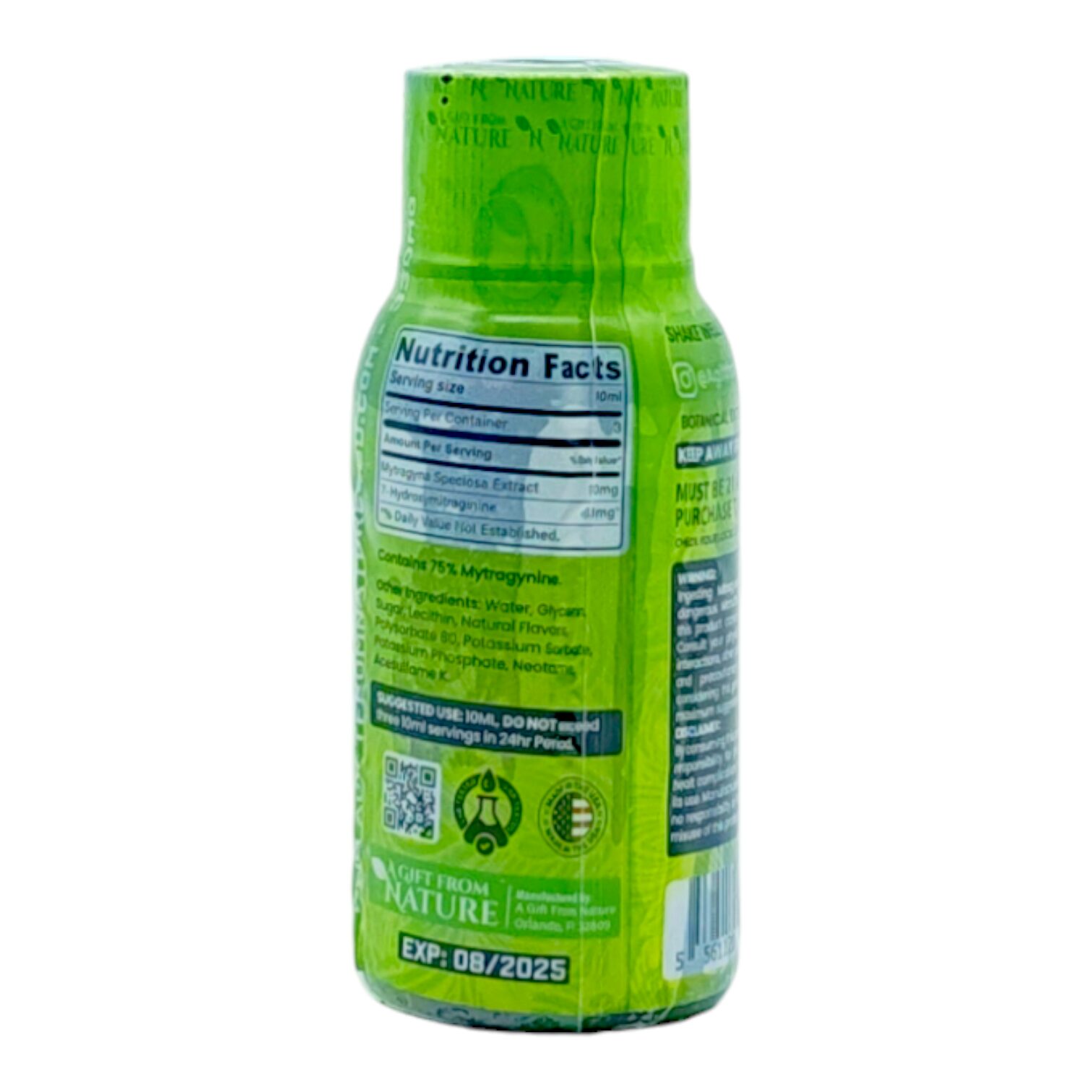 Bare Kratom Guanabana Shot, 330mg, 30mL | Image 2 | Bare Kratom Guanabana Shot, 330mg, 30mL