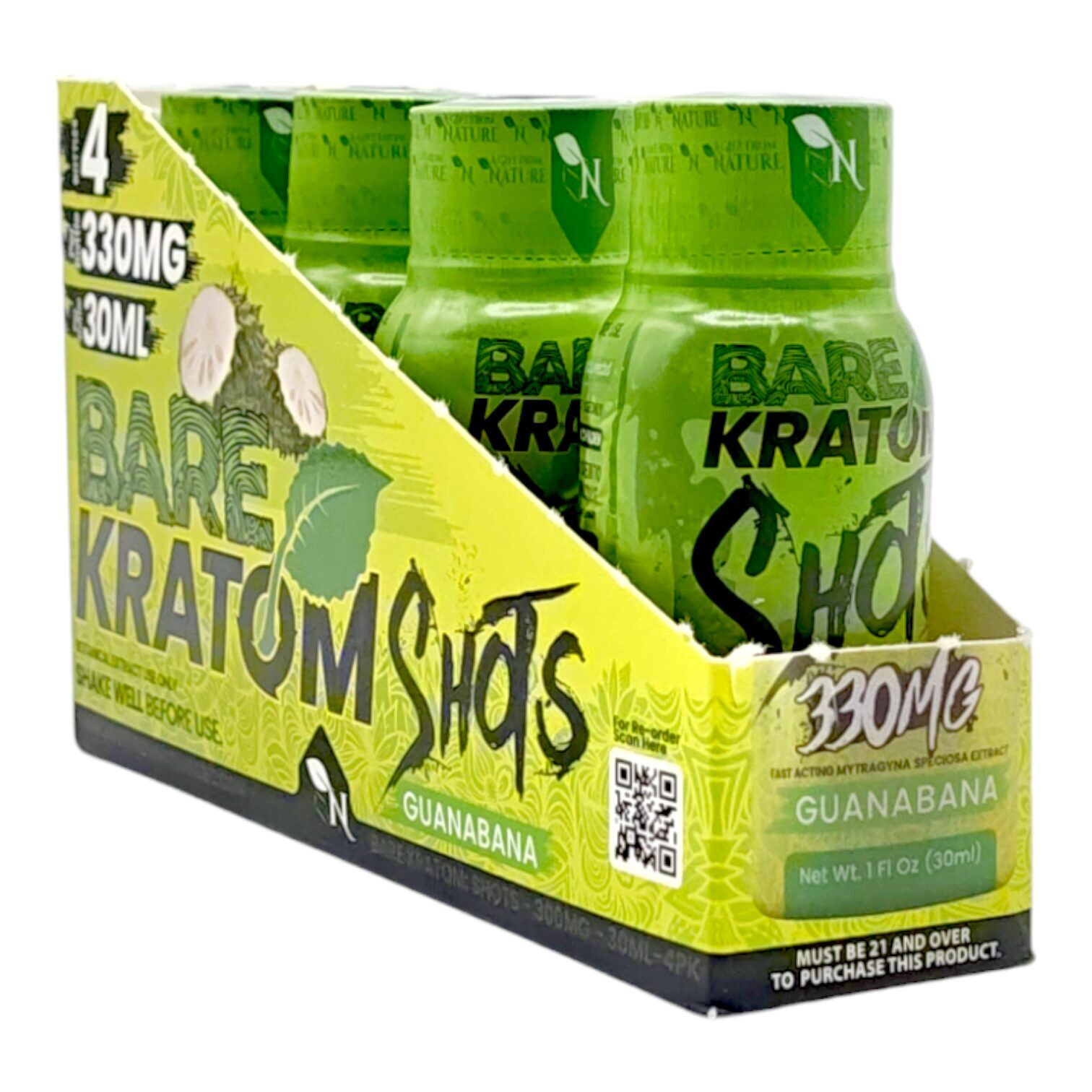 Bare Kratom Guanabana Shot, 330mg, 30mL | Image 4 | Bare Kratom Guanabana Shot, 330mg, 30mL