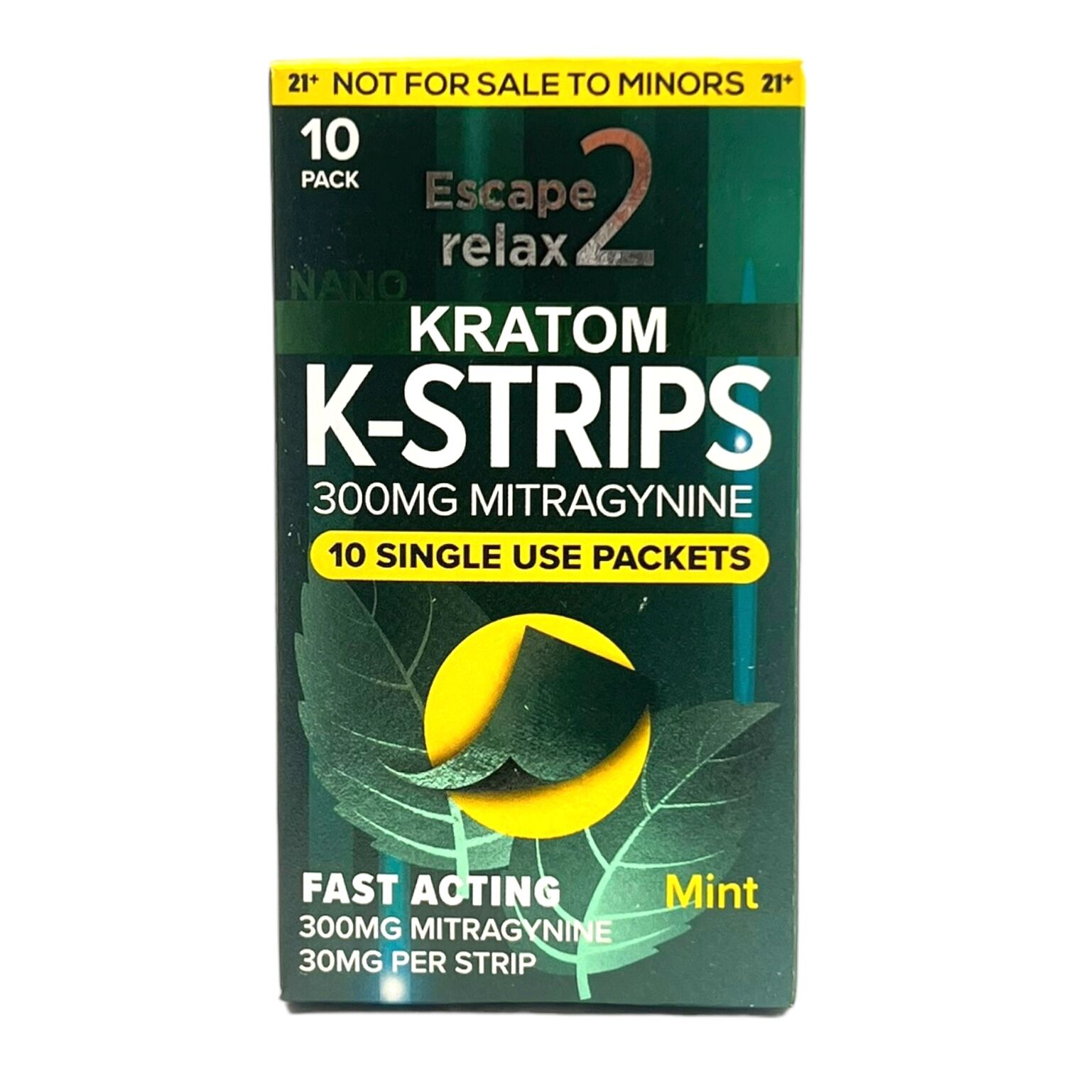 Escape 2 Relax Nano Kratom K-Strips, 30mg