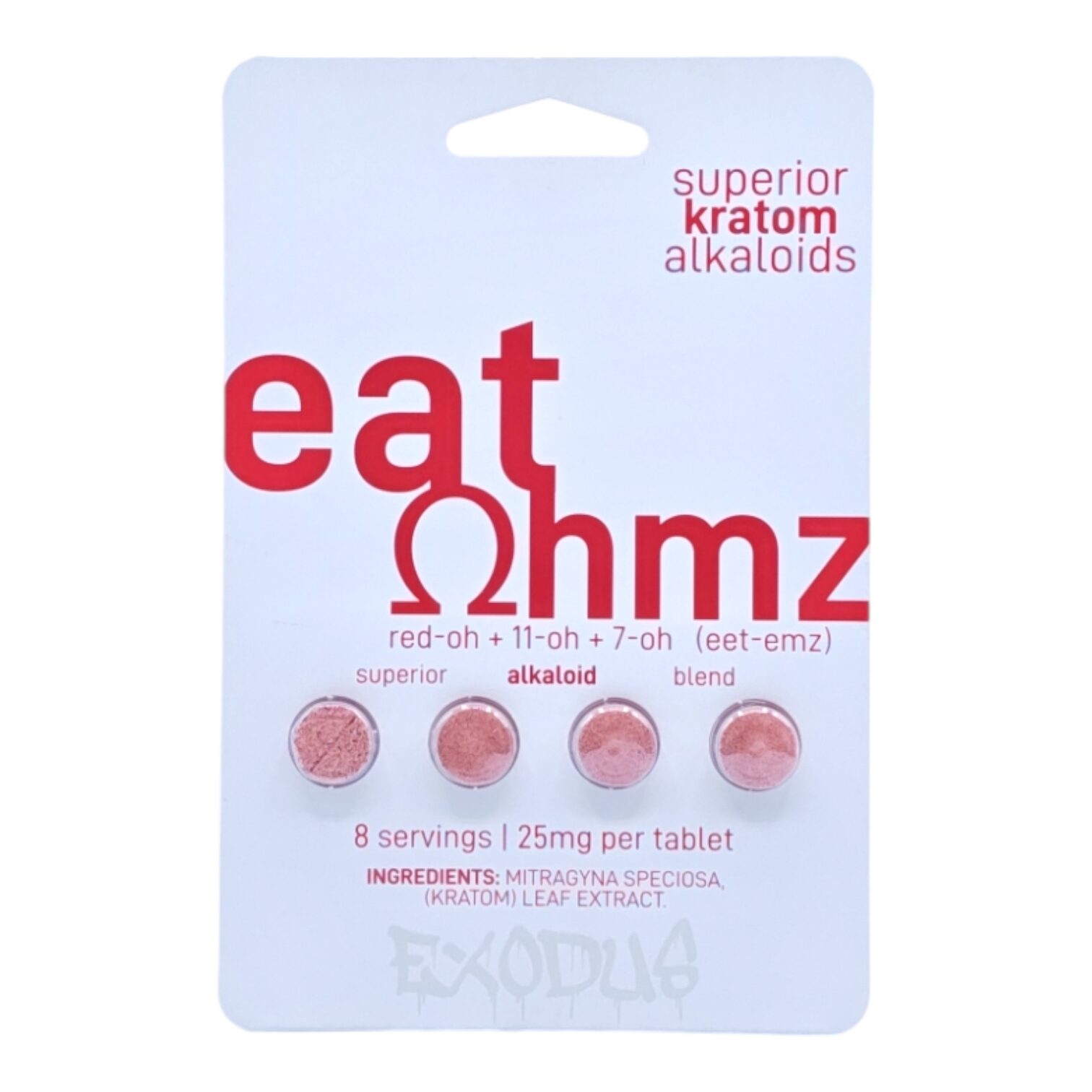 Eat OHMZ Blend Red-OH+11-OH+7-OH Tablets 25mg 4ct | Image 1 | Eat OHMZ Blend Red-OH+11-OH+7-OH Tablets 25mg 4ct