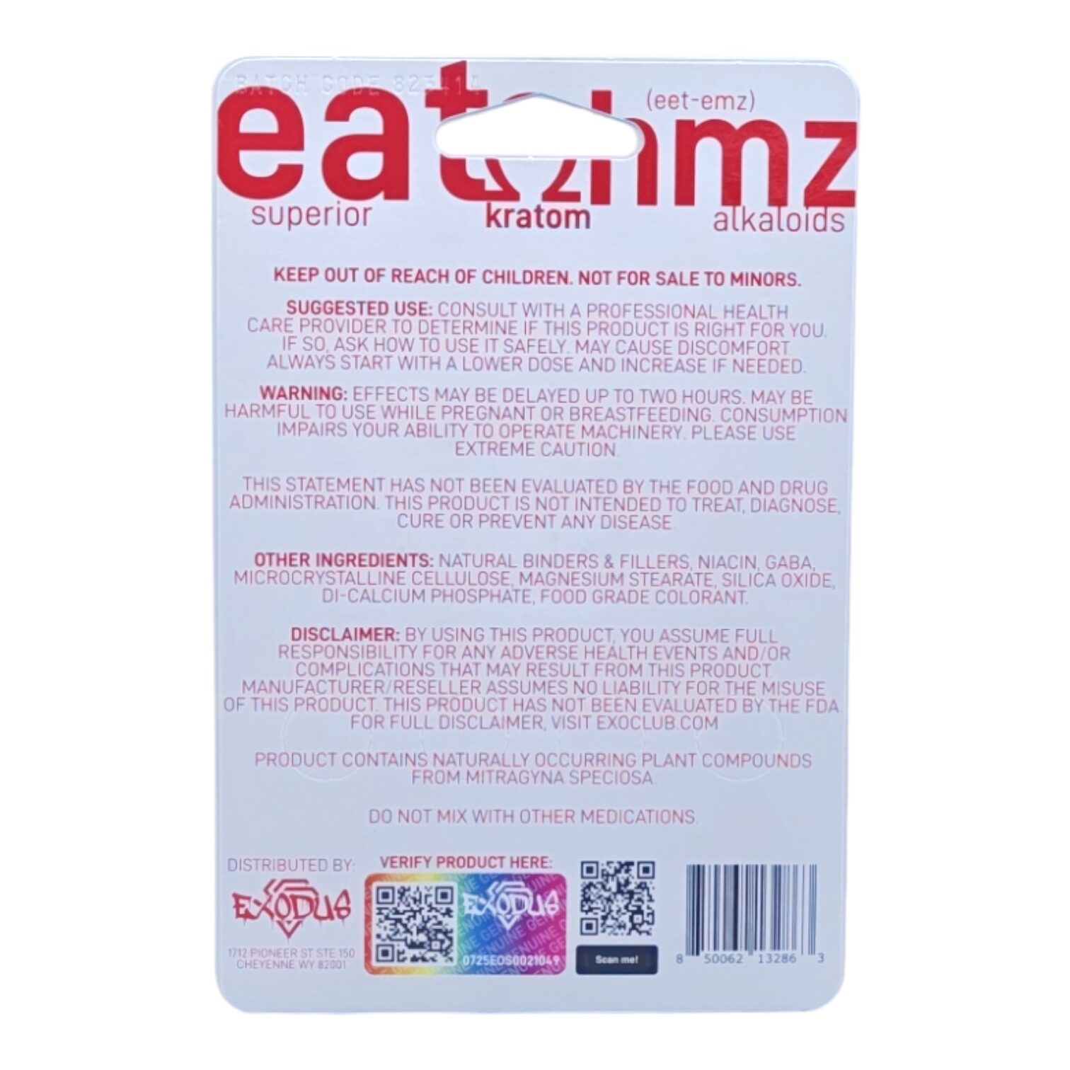 Eat OHMZ Blend Red-OH+11-OH+7-OH Tablets 25mg 4ct | Image 3 | Eat OHMZ Blend Red-OH+11-OH+7-OH Tablets 25mg 4ct
