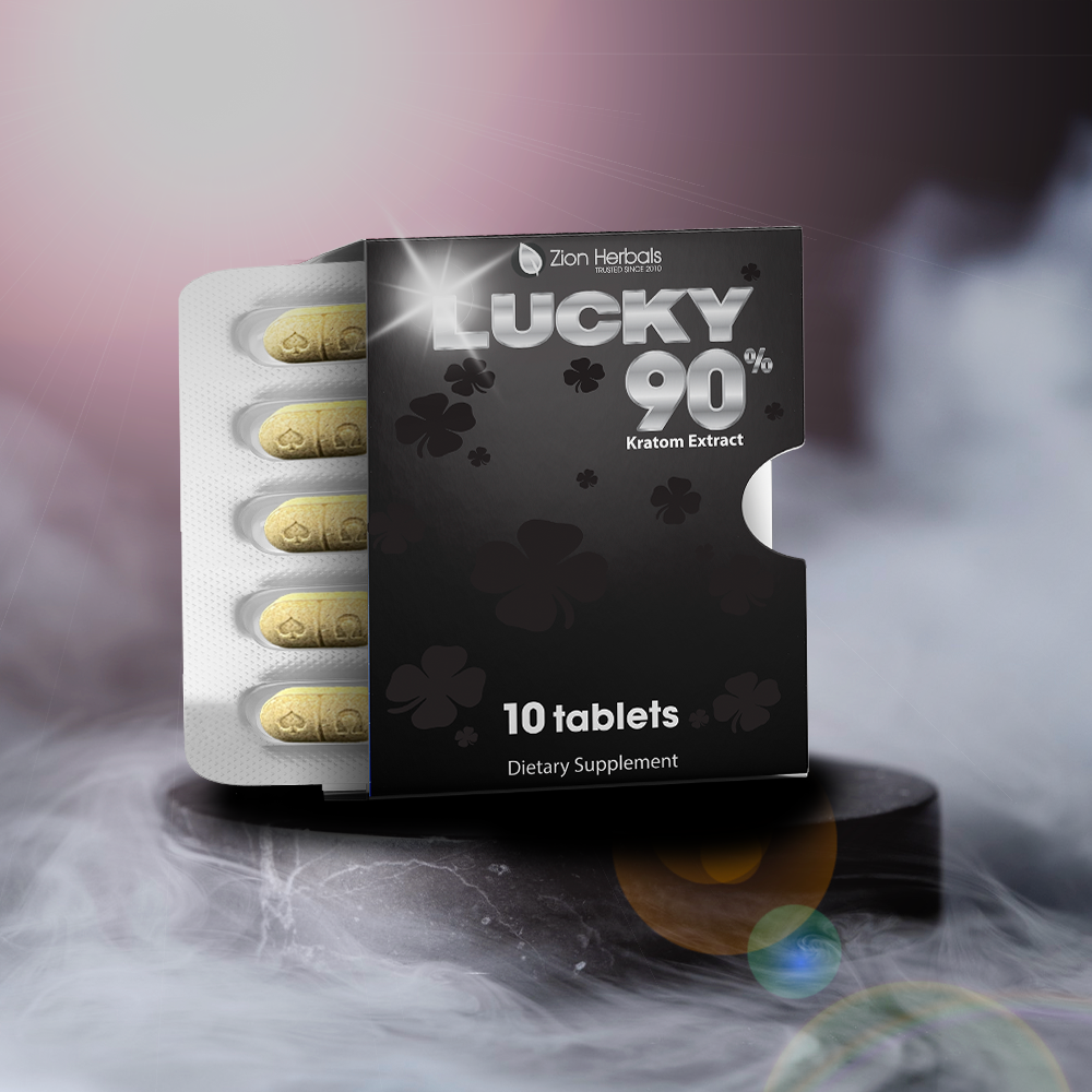 Zion Herbals Lucky 90 Kratom Extract Tablets 90% MIT | Image 3 | Zion Herbals Lucky 90 Kratom Extract Tablets 90% MIT