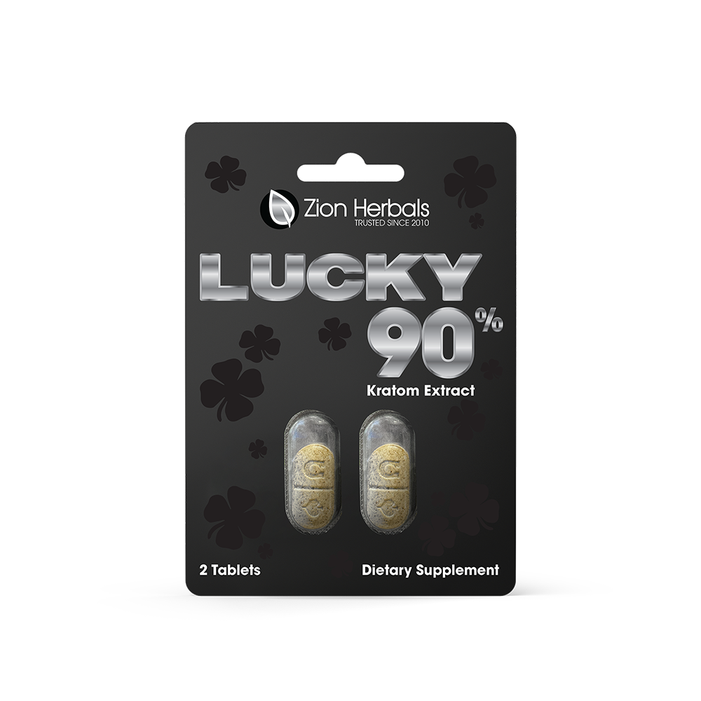 Zion Herbals Lucky 90 Kratom Extract Tablets 90% MIT | Image 2 | Zion Herbals Lucky 90 Kratom Extract Tablets 90% MIT