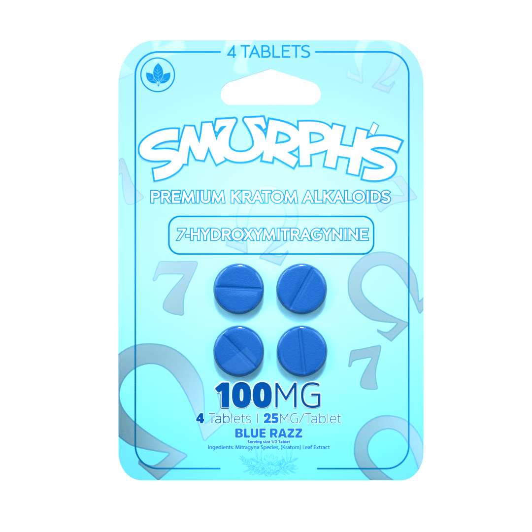 Smurph's 7-Oh Flavored Kratom Extract Tablets 50mg x 4ct | Image 17 | Smurph’s 7-Oh Flavored Kratom Extract Tablets 50mg x 4ct