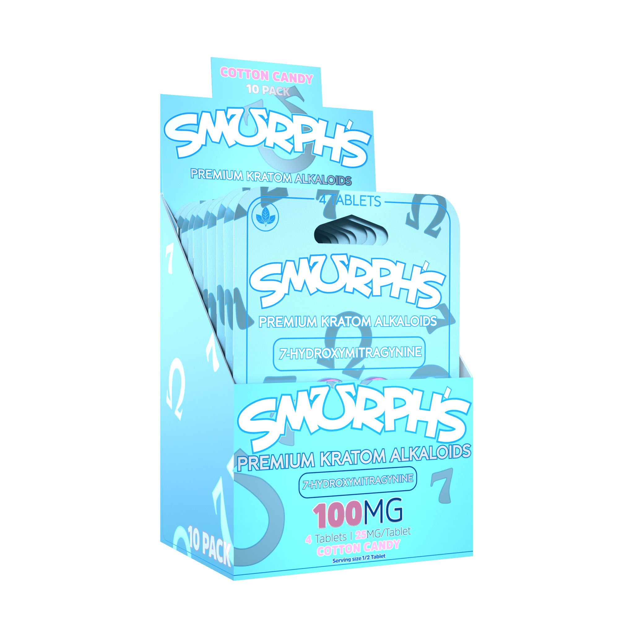 Smurph's 7-Oh Flavored Kratom Extract Tablets 50mg x 4ct | Image 16 | Smurph’s 7-Oh Flavored Kratom Extract Tablets 50mg x 4ct