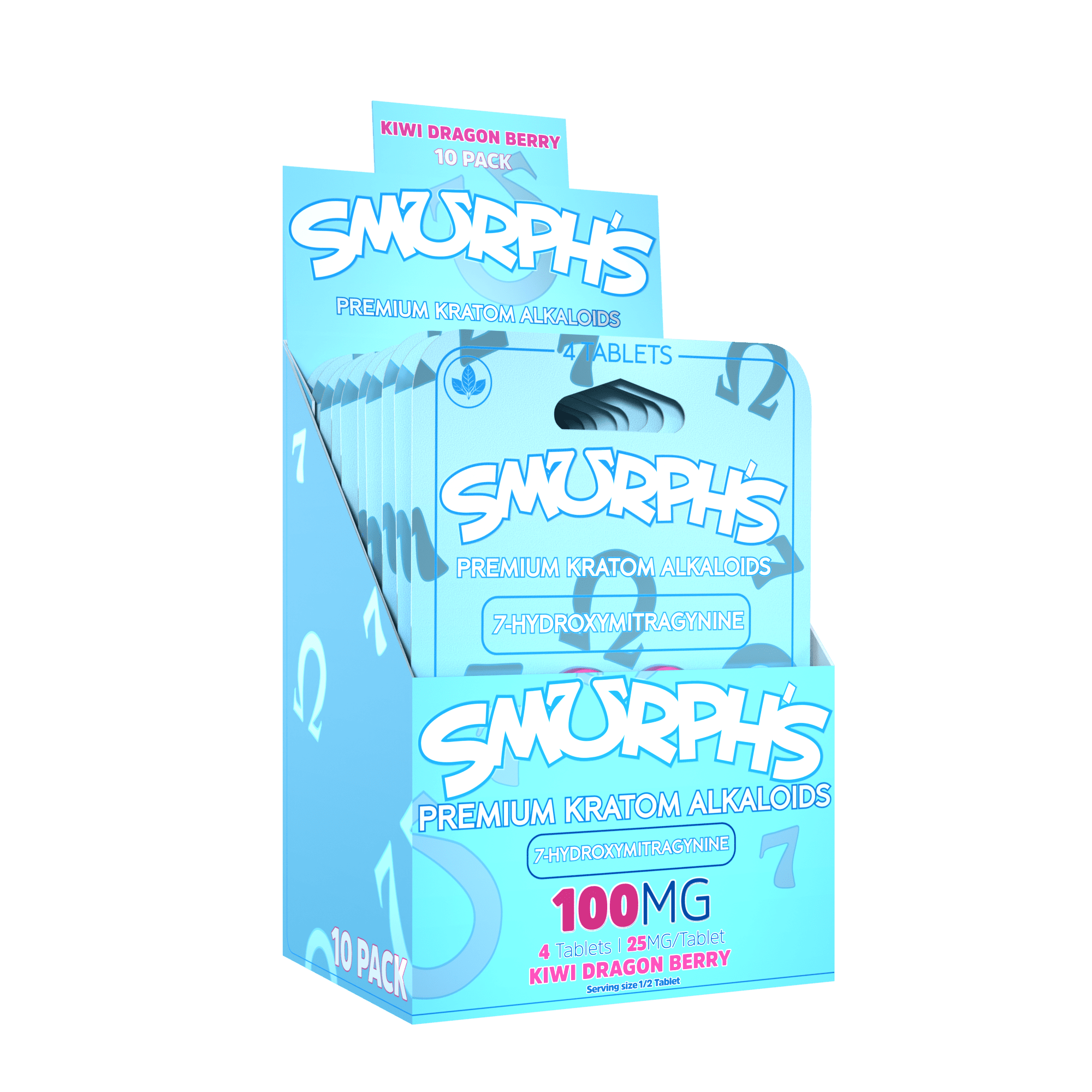 Smurph's 7-Oh Flavored Kratom Extract Tablets 50mg x 4ct | Image 6 | Smurph’s 7-Oh Flavored Kratom Extract Tablets 50mg x 4ct