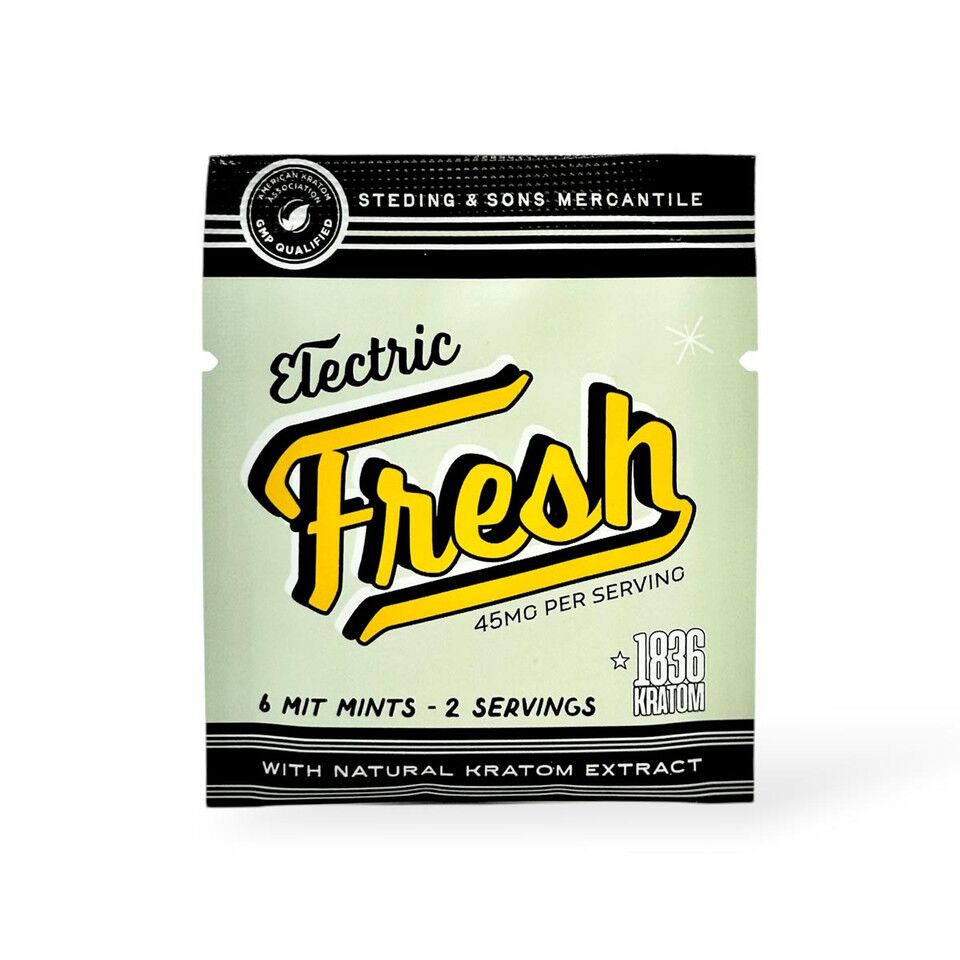 Steding & Sons 1836 Kratom Extract Electric Fresh Mints 15mg | Image 6 | Steding & Sons 1836 Kratom Extract Electric Fresh Mints 15mg