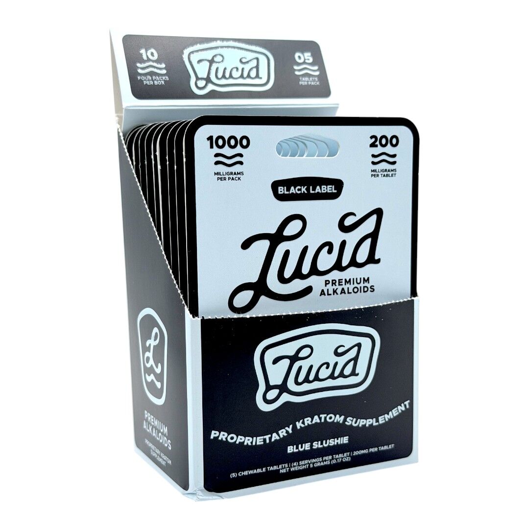 Lucid Black Label Kratom Tablets 200mg x 5ct | Image 5 | Lucid Black Label Kratom Tablets 200mg x 5ct
