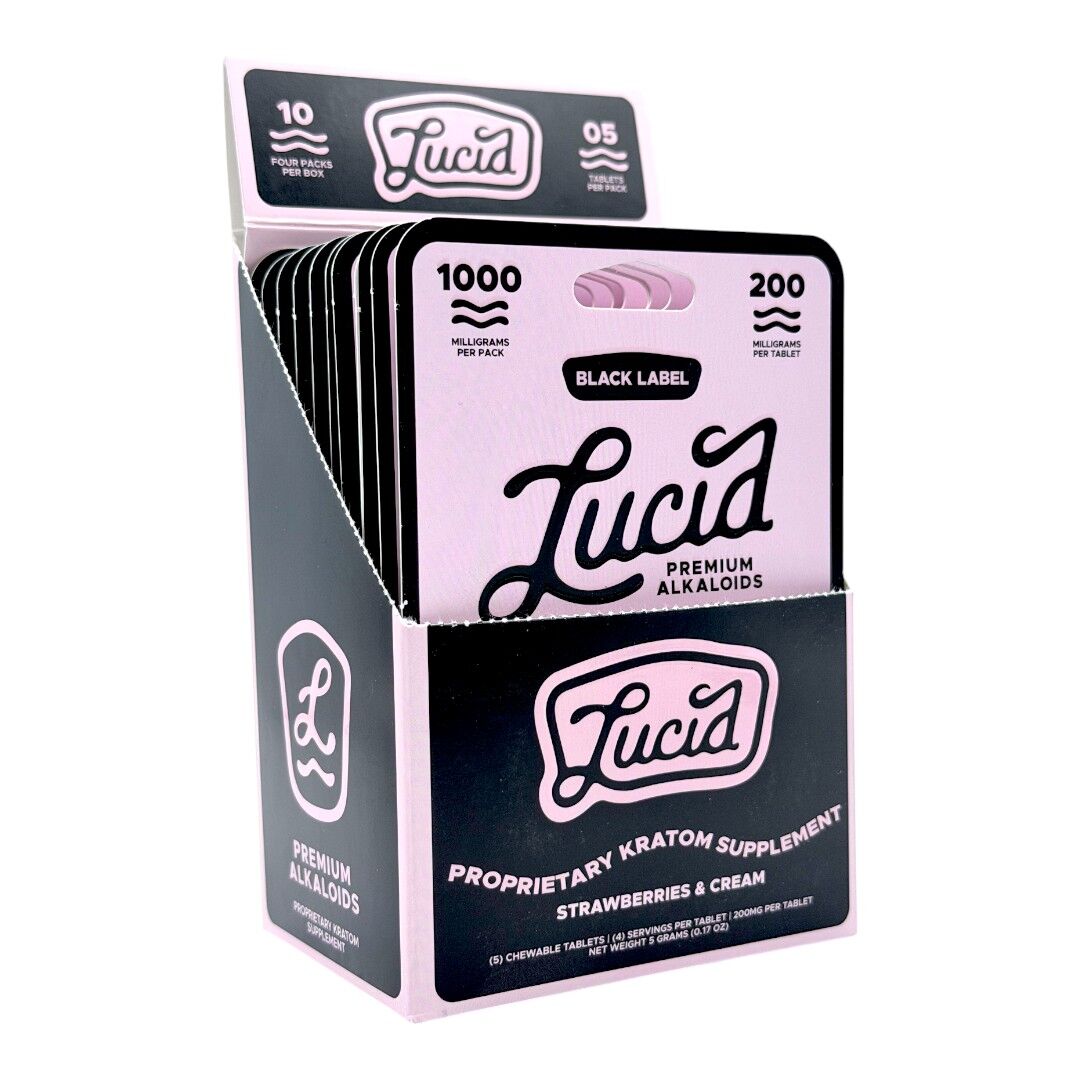 Lucid Black Label Kratom Tablets 200mg x 5ct | Image 8 | Lucid Black Label Kratom Tablets 200mg x 5ct