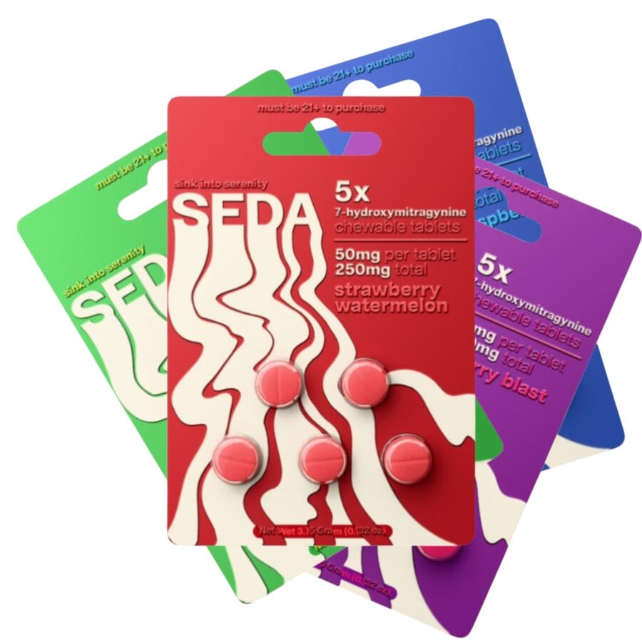 Seda 7-OH Chewable Flavored Tablets 50mg x 5ct | Image 1 | Seda 7-OH Chewable Flavored Tablets 50mg x 5ct