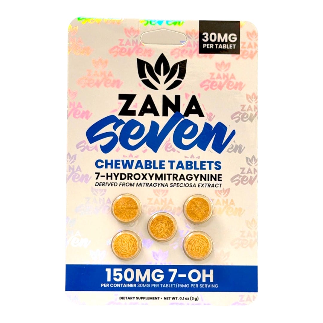 Zana Seven 7-OH Tablets, 30mg x 5ct | Image 1 | Zana Seven 7-OH Tablets, 30mg x 5ct