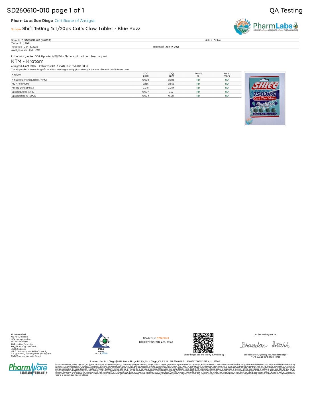 Shift Cat's Claw Flavored Tablets 150mg | Image 3 | Shift Cat’s Claw Flavored Tablets 150mg