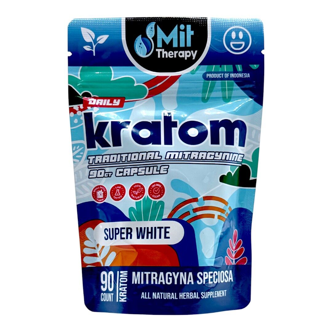 Mit Therapy Super White Kratom Capsules | Image 1 | Mit Therapy Super White Kratom Capsules