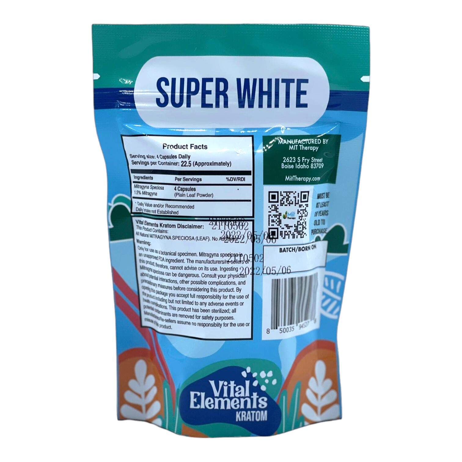 Mit Therapy Super White Kratom Capsules | Image 2 | Mit Therapy Super White Kratom Capsules