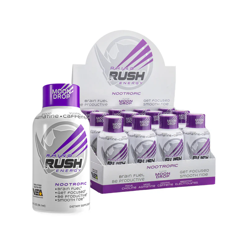 Rhino Rush Energy Nootropic Moon Drop 59mL | Image 2 | Rhino Rush Energy Nootropic Moon Drop 59mL