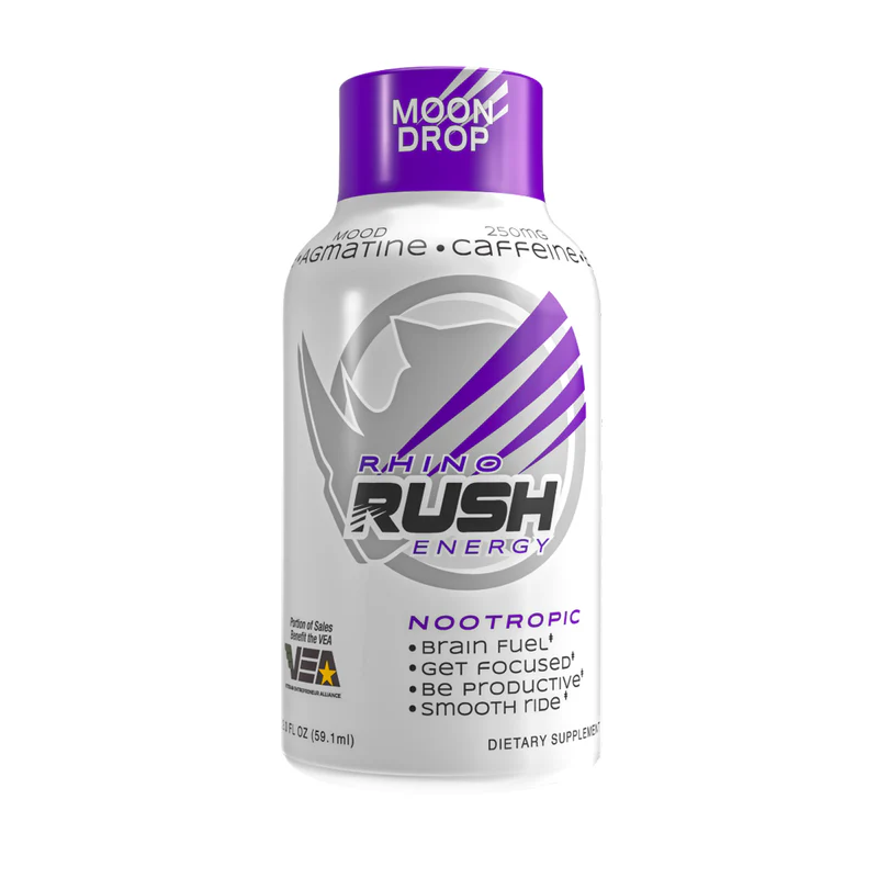 Rhino Rush Energy Nootropic Moon Drop 59mL | Image 1 | Rhino Rush Energy Nootropic Moon Drop 59mL