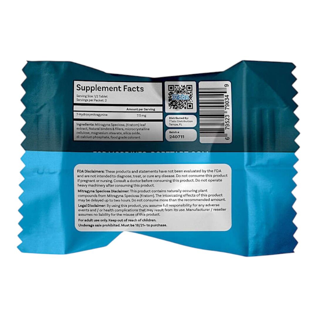 7Tabz 7-OH Kratom Extract Tablets Citrus | Image 3 | 7Tabz 7-OH Kratom Extract Tablets Citrus
