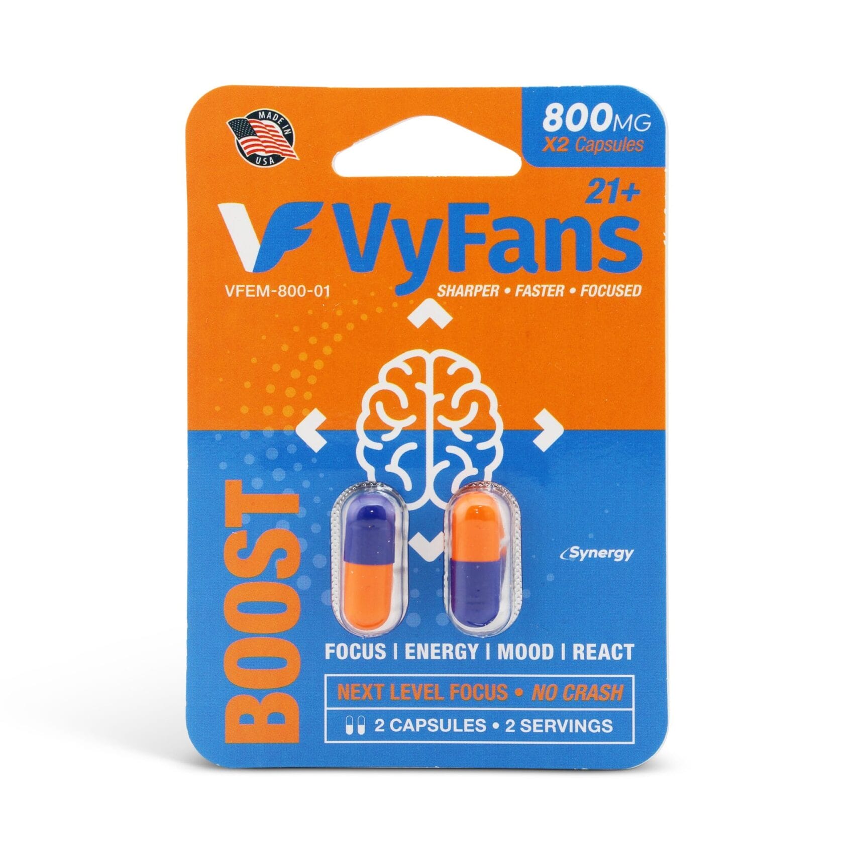 Vyfans Capsules, 800mg x 2ct | Image 1 | Vyfans Capsules, 800mg x 2ct