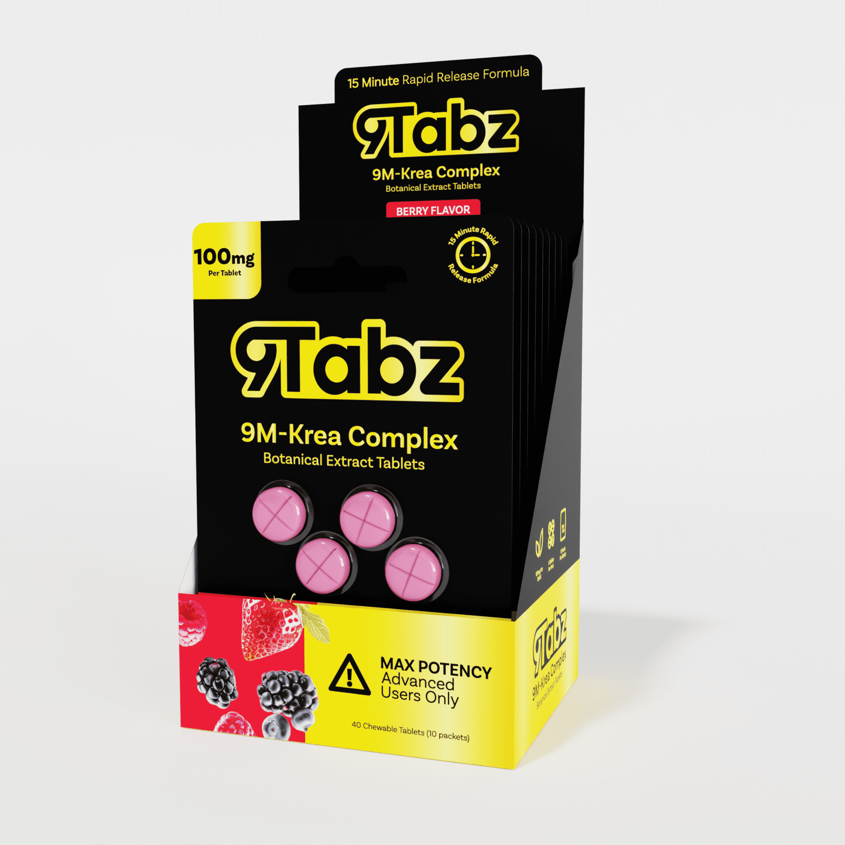 9 Tabz - 9M Area Complex Tablets, 100mg x 4ct | Image 7 | 9 Tabz – 9M Area Complex Tablets, 100mg x 4ct