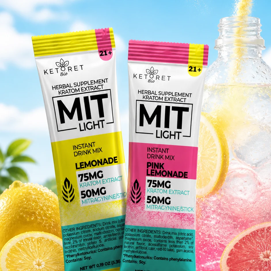 Ketoret - MIT Light Kratom Extract Drink Mix, 75mg | Image 1 | Ketoret – MIT Light Kratom Extract Drink Mix, 75mg