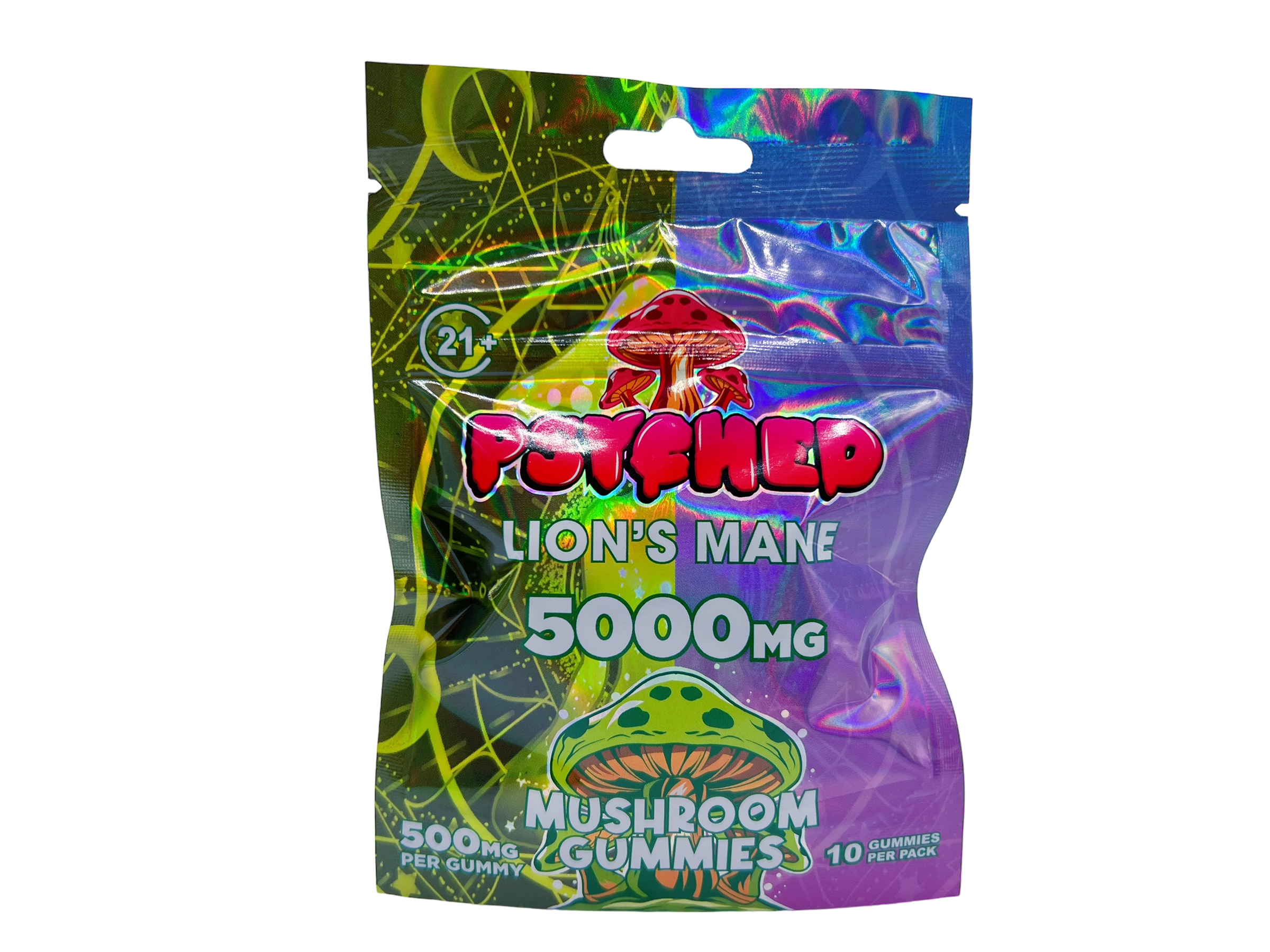 Psyched Lion’s Mane Mushroom Gummies – 500mg