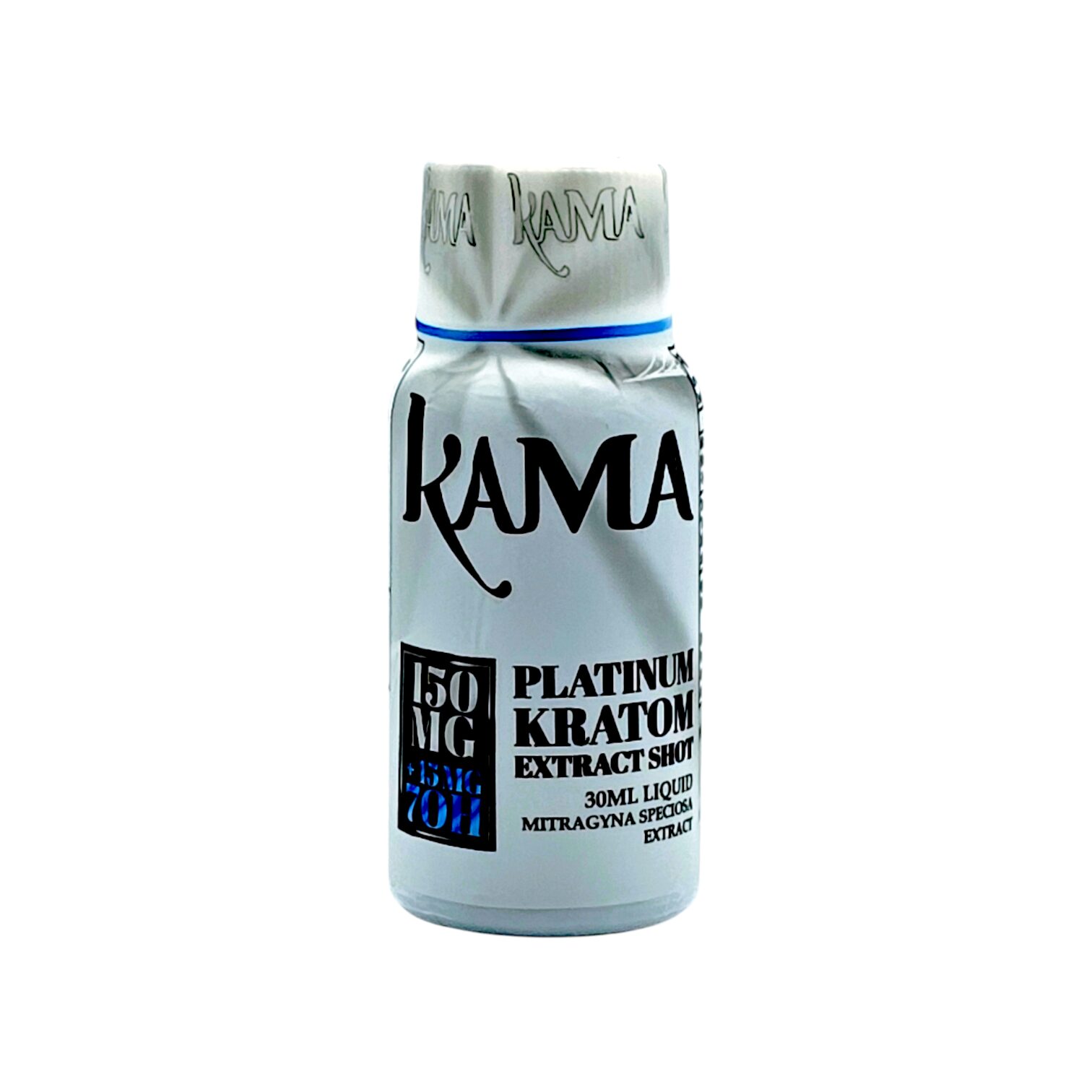 Kama 7-OH Platinum Kratom Extract Shot, 150mg Kratom 45mg 7-OH 30mL | Image 1 | Kama 7-OH Platinum Kratom Extract Shot, 150mg Kratom 45mg 7-OH 30mL