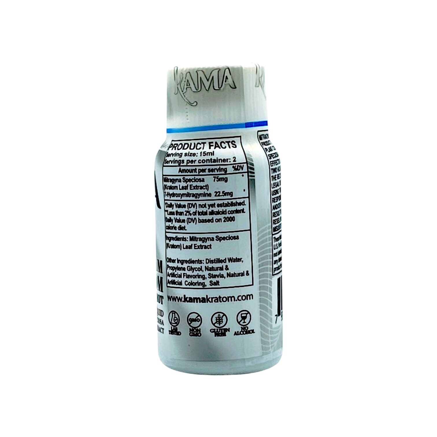 Kama 7-OH Platinum Kratom Extract Shot, 150mg Kratom 45mg 7-OH 30mL | Image 3 | Kama 7-OH Platinum Kratom Extract Shot, 150mg Kratom 45mg 7-OH 30mL
