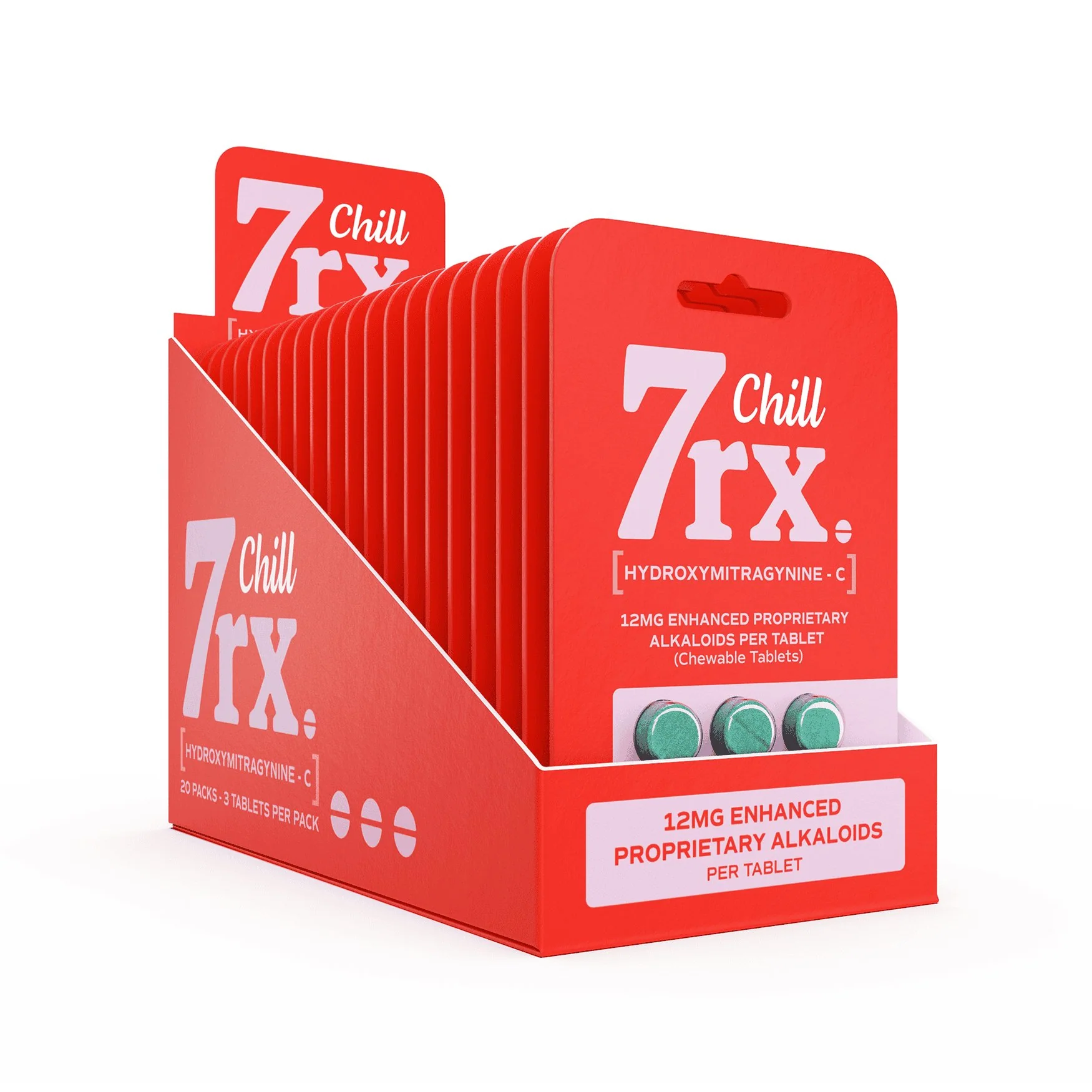 7rx Chill 7-OH Tablets, 12mg x 3ct | Image 2 | 7rx Chill 7-OH Tablets, 12mg x 3ct