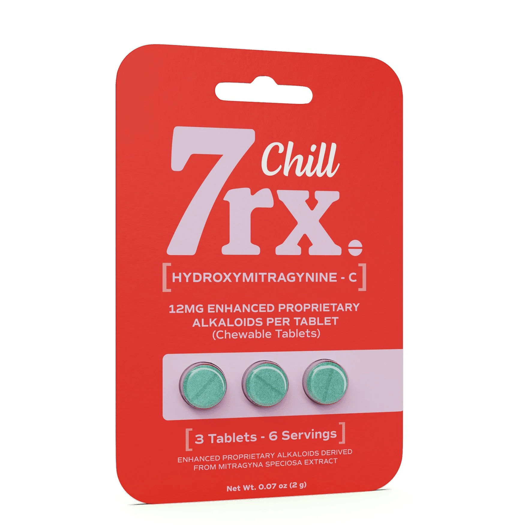 7rx Chill 7-OH Tablets, 12mg x 3ct | Image 1 | 7rx Chill 7-OH Tablets, 12mg x 3ct