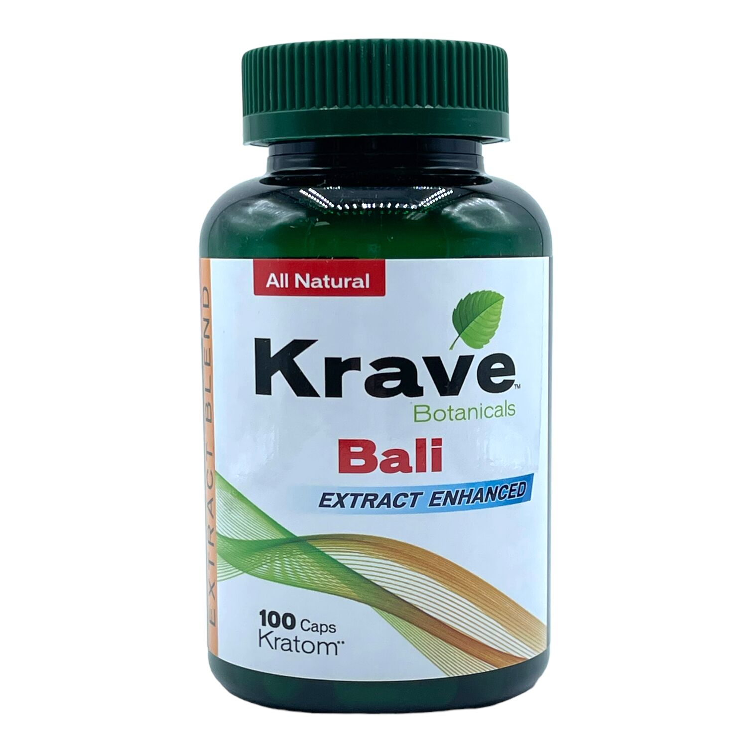 Krave Bali Extract Blend Enhanced Kratom Capsule 100ct | Image 1 | Krave Bali Extract Blend Enhanced Kratom Capsule 100ct