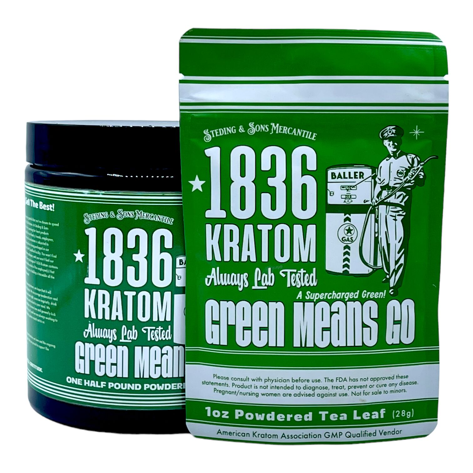 1836 Kratom Green Means Go Kratom Powder | Image 1 | 1836 Kratom Green Means Go Kratom Powder