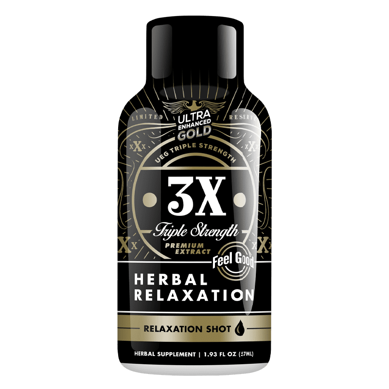 Ultra Enhanced Gold 3X Triple Strength Kratom Shot 57mL | Image 1 | Ultra Enhanced Gold 3X Triple Strength Kratom Shot 57mL