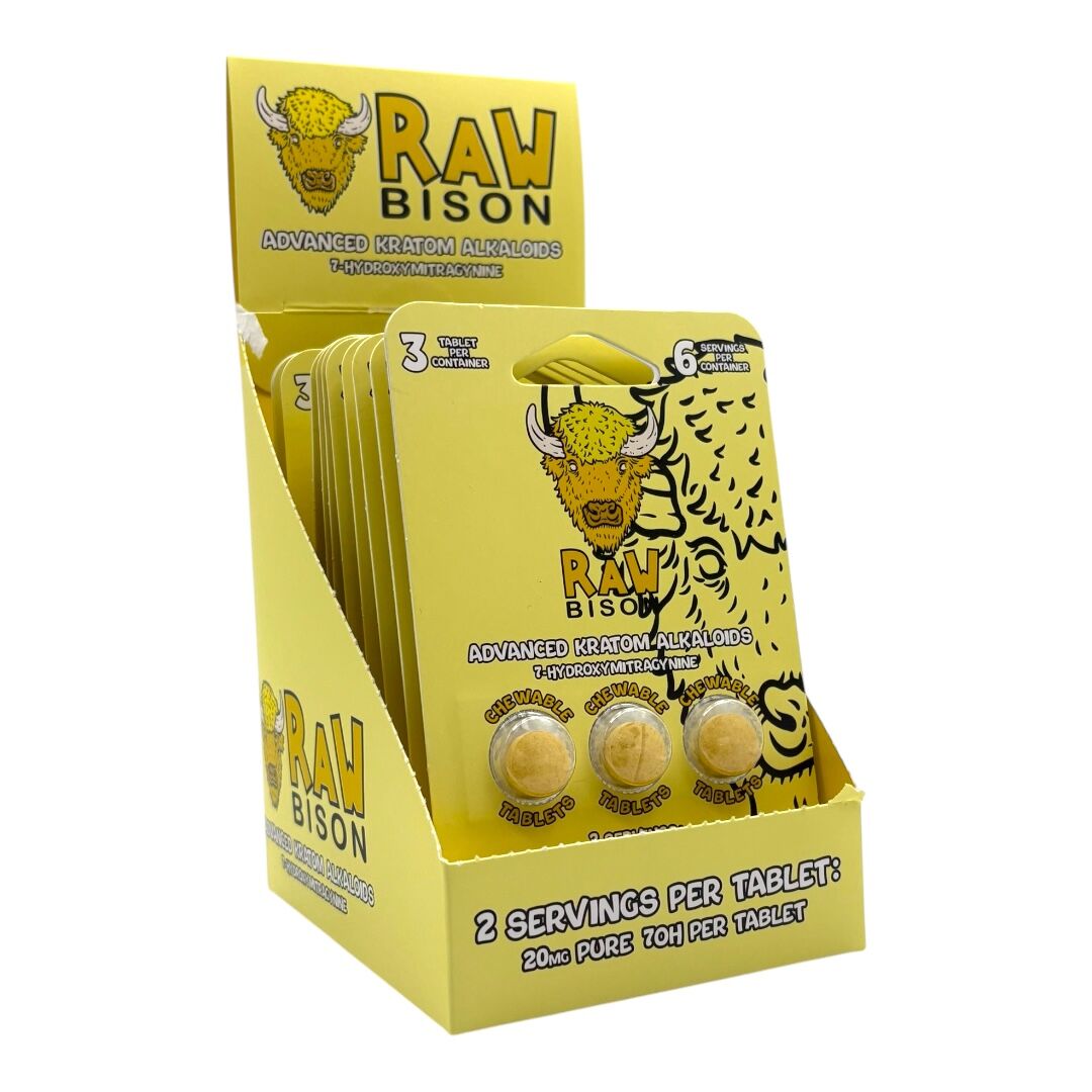 Raw Bison 7OH Tablets 20mg | Image 6 | Raw Bison 7OH Tablets 20mg