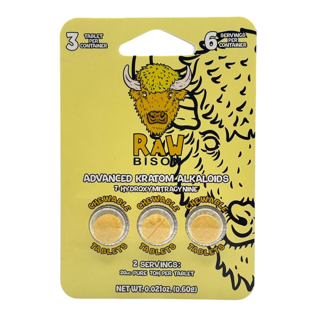 Raw Bison 7OH Tablets 20mg | Image 4 | Raw Bison 7OH Tablets 20mg