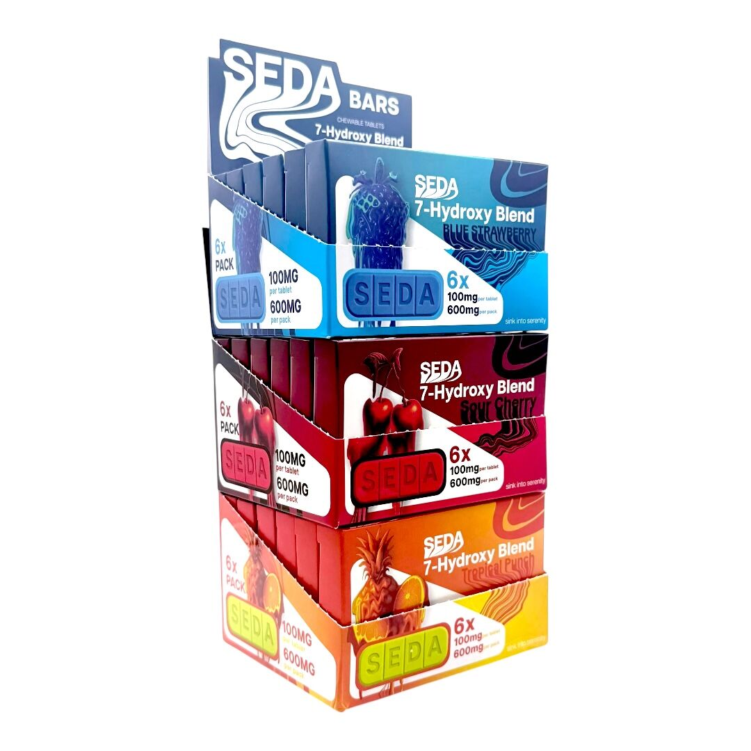 Seda 7-OH Chewable Flavored Tablets 100mg x 6ct | Image 6 | Seda 7-OH Chewable Flavored Tablets 100mg x 6ct