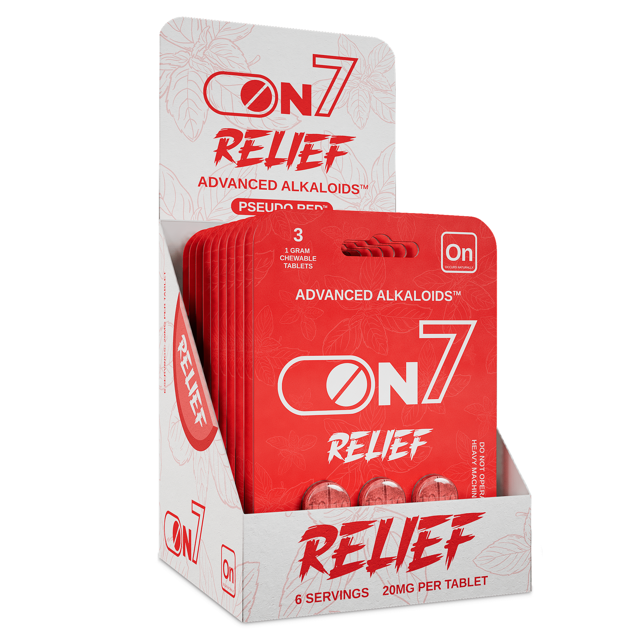 On7 Pseudo Red Relief Tablets 20mg | Image 6 | On7 Pseudo Red Relief Tablets 20mg