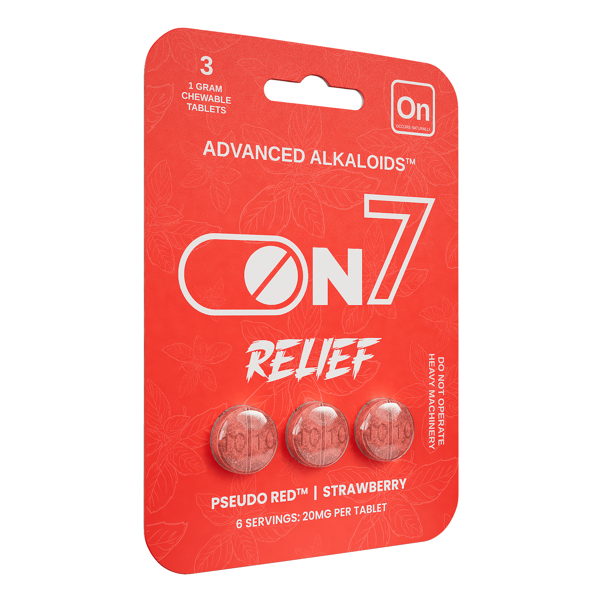 On7 Pseudo Red Relief Tablets 20mg | Image 3 | On7 Pseudo Red Relief Tablets 20mg